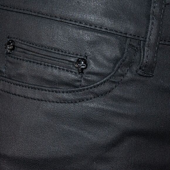 The Kooples Women's Skinny Lea Coated Jeans black size 26 - Picture 7 of 12